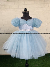 Load image into Gallery viewer, BT1344 Frosted Aqua Elegance A Dress as Unique as Your Little Star

