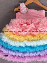Load image into Gallery viewer, BT564 Multicolor Party wear Frock with Pearls
