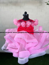 Load image into Gallery viewer, BT1345 Crinoline Lace Bouncy Party wear Frock
