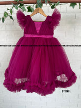 Load image into Gallery viewer, BT1348 Fuchsia Fantasy Vibrant Party Frock for Little Trendsetters
