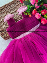 Load image into Gallery viewer, BT1349 Magenta Magic Flounce Dress - A Fairy Tale for Your Little Star
