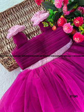 Load image into Gallery viewer, BT1349 Semi Party wear Purple Frock
