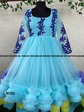 Load image into Gallery viewer, BT1353 High Low Pattern Mother Adult Gown
