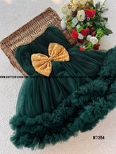 Load image into Gallery viewer, BT1354 Emerald Elegance Festive Gown - A Touch of Sophistication for Little Ones
