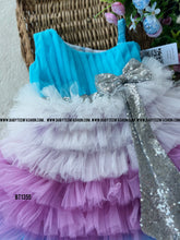 Load image into Gallery viewer, BT1355 Glittering Waterfall Party Dress - A Splash of Sparkle for Your Princess
