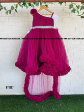 Load image into Gallery viewer, BT1357 Purple Long Tail Party wear Birthday Dress
