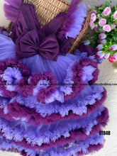Load image into Gallery viewer, BT848 Royal Blossom Festive Frock - Where Elegance Meets Playfulness

