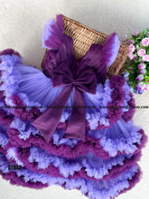 Load image into Gallery viewer, BT848 Royal Blossom Festive Frock - Where Elegance Meets Playfulness
