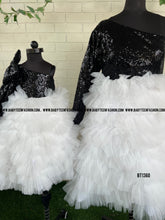 Load image into Gallery viewer, BT1360 Black and White Mom Adult Gown
