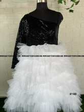Load image into Gallery viewer, BT1360 Monochrome Glamour Duo – Chic Mom &amp; Baby Ensemble
