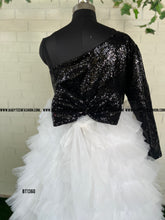 Load image into Gallery viewer, BT1360 Black and White Mom Adult Gown
