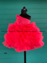 Load image into Gallery viewer, BT439 Hotpink Onesie Shoulder Frock
