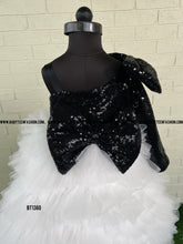 Load image into Gallery viewer, BT1360 Monochrome Glamour Duo – Chic Mom &amp; Baby Ensemble
