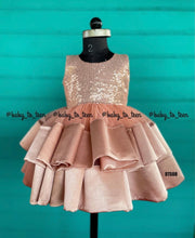 Load image into Gallery viewer, BT508 Sequins Party wear Frock for Birthday Girls
