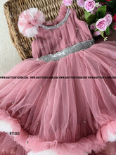 Load image into Gallery viewer, BT1363 Heavy Party wear Ruffles Frock
