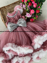 Load image into Gallery viewer, BT1363 Heavy Party wear Ruffles Frock
