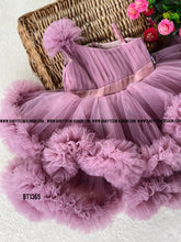 Load image into Gallery viewer, BT1365 One Shoulder Double Ruffles Birthday Frock
