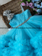 Load image into Gallery viewer, BT1371 Pastel Double Ruffle Party wear Birthday Frock
