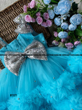 Load image into Gallery viewer, BT1371 Pastel Double Ruffle Party wear Birthday Frock
