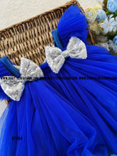 Load image into Gallery viewer, BT1104 Semi Partywear Birthday Frock in Shades of Blue
