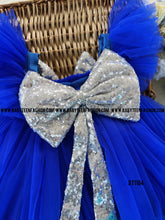 Load image into Gallery viewer, BT1104 Semi Partywear Birthday Frock in Shades of Blue
