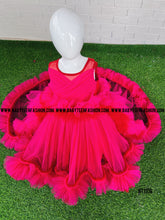Load image into Gallery viewer, BT1106 Longtail Heavy Party wear Frock For Birthday
