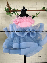 Load image into Gallery viewer, BT1108 Crinoline with Flowers Designer Partywear Frock
