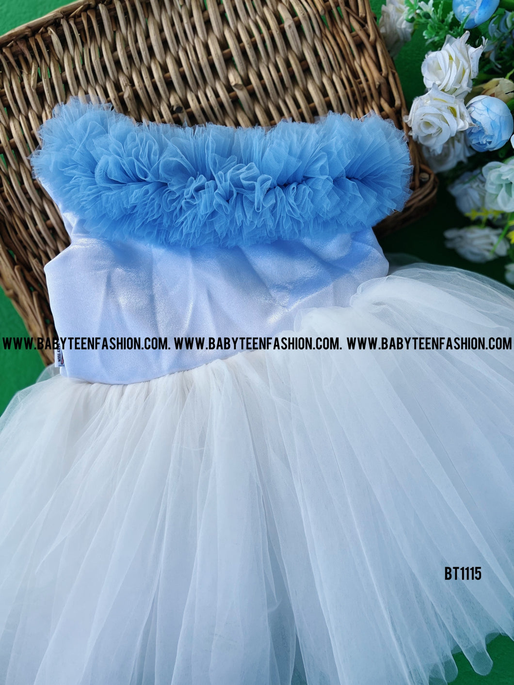 BT1115 Semi Party wear Frock for Birthday Outlook