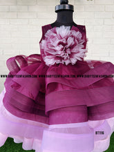 Load image into Gallery viewer, BT1116 Berry Delight Layered Gown – Celebrate Her Moments in Style
