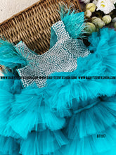 Load image into Gallery viewer, BT1117 Luxury Partywear Frock with Multiple Layers And Heavy Pearl Work Yoke

