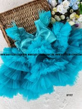 Load image into Gallery viewer, BT1117 Luxury Partywear Frock with Multiple Layers And Heavy Pearl Work Yoke

