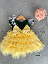 Load image into Gallery viewer, BT574 Ostrich Feather Double Color Frock
