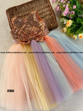 Load image into Gallery viewer, BT854 Sequins Multicolour Frock
