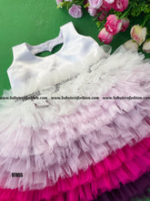 Load image into Gallery viewer, BT855 Plum Petal Ombre Dress Whispers of Color for Tiny Trendsetters
