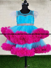 Load image into Gallery viewer, BT1135 Turquoise Twirl &amp; Fuchsia Flair Dress Celebrate in Colorful Splendor
