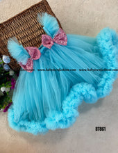 Load image into Gallery viewer, BT908 Semi Partywear Blue Frock
