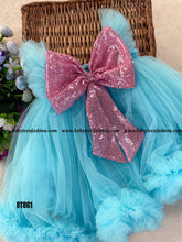Load image into Gallery viewer, BT908 Sky Blue Sparkle - A Festive Delight for Your Little Star
