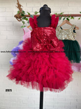 Load image into Gallery viewer, BT875 Ruby Ruffle Radiance - Sparkle &amp; Sway Dress
