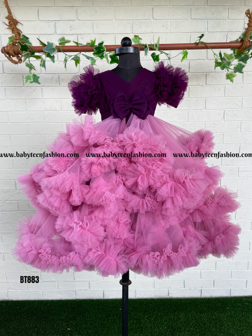 BT883 Plum Perfection Blossom in a Vision of Violet Elegance