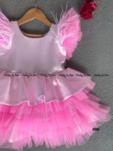 Load image into Gallery viewer, BT581 Party Wear Frock with Ostrich Feathers
