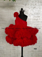 Load image into Gallery viewer, BT584 Double Ruffled One Shoulder Partywear Frock
