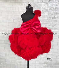 Load image into Gallery viewer, BT584 Double Ruffled One Shoulder Partywear Frock
