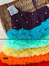 Load image into Gallery viewer, BT892 Rainbow Theme Designer Birthday Frock
