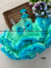 Load image into Gallery viewer, BT893 Double Ruffle  birthday Dress
