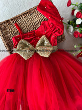 Load image into Gallery viewer, BT899 Red Velvet Frock
