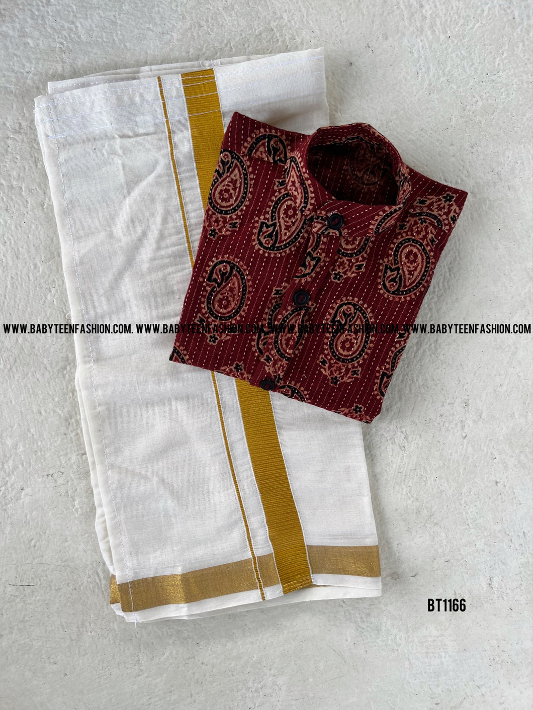 BT1166 Boy Kurtha Dothi Set