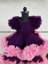 Load image into Gallery viewer, BT1174 Heavy Ruffles Frock For Birthday party
