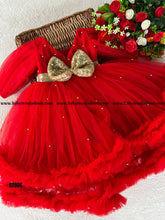 Load image into Gallery viewer, BT906 Double Ruffle Full Sleeves Frock
