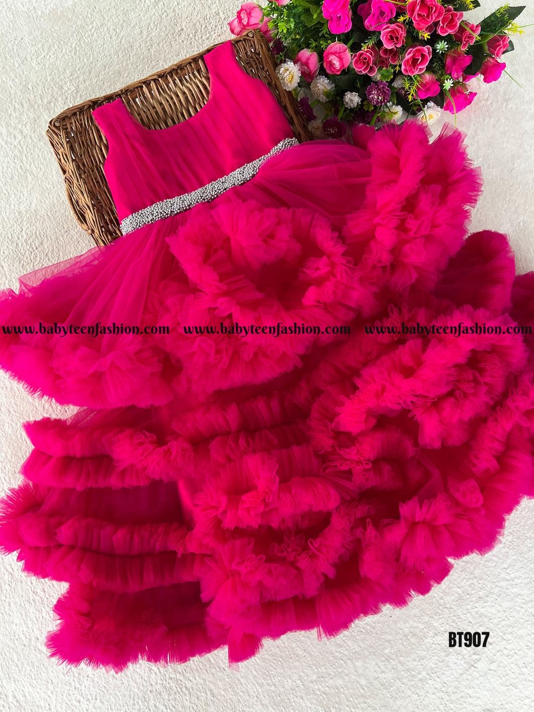 BT907 Hotpink Frock