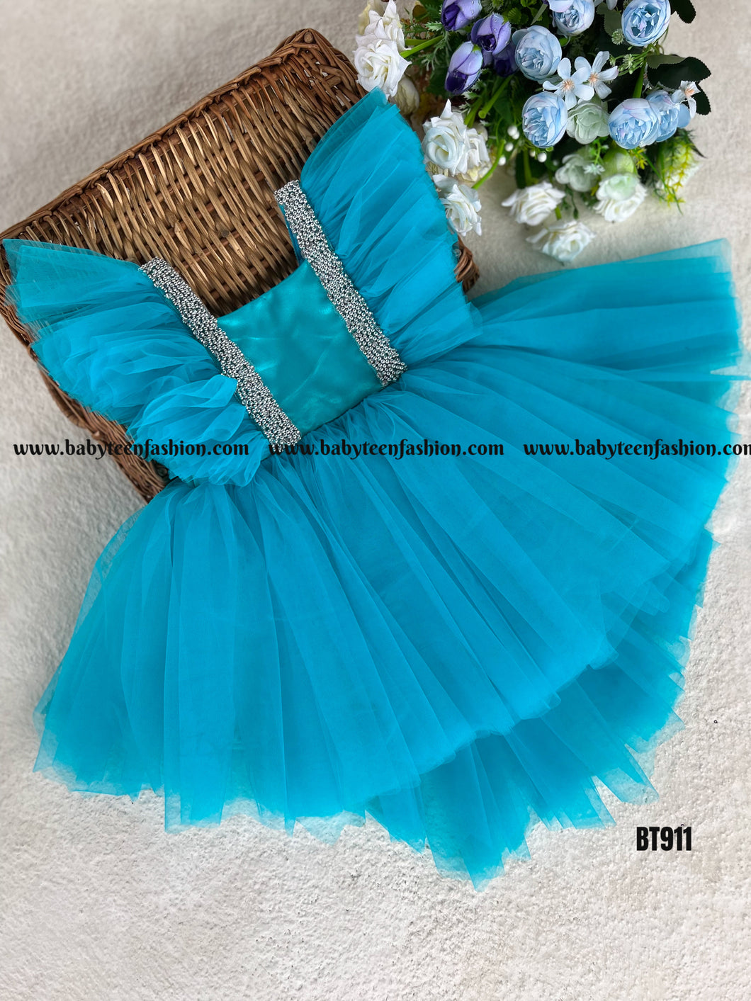 BT911 Single Colour Highlow Frock